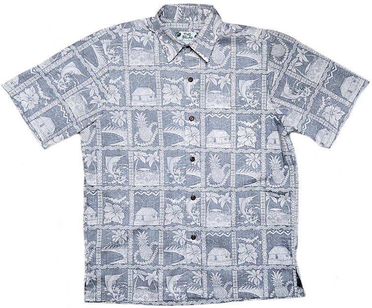 Reverse Print Pineapple Shack Navy