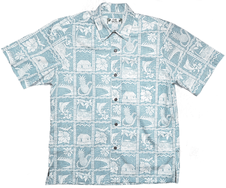 Reverse Print Pineapple Shack Teal