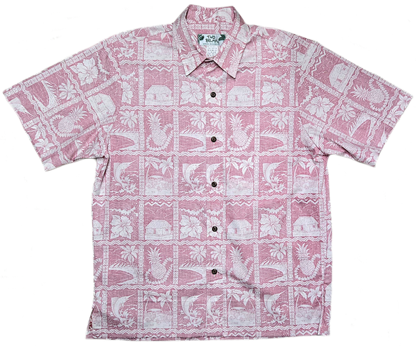 Reverse Print Pineapple Shack Red